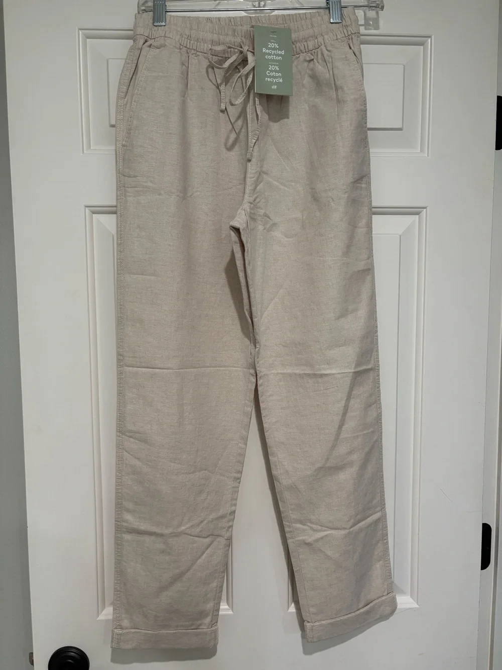 H&M linen casual pull on pants